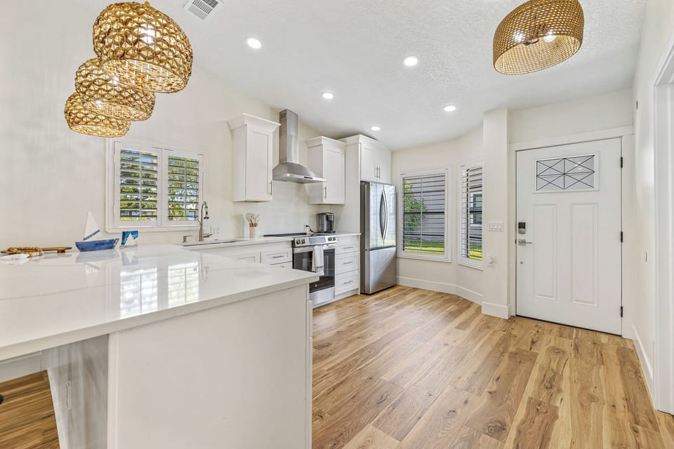 Fully equipped kitchen for all your cooking needs.