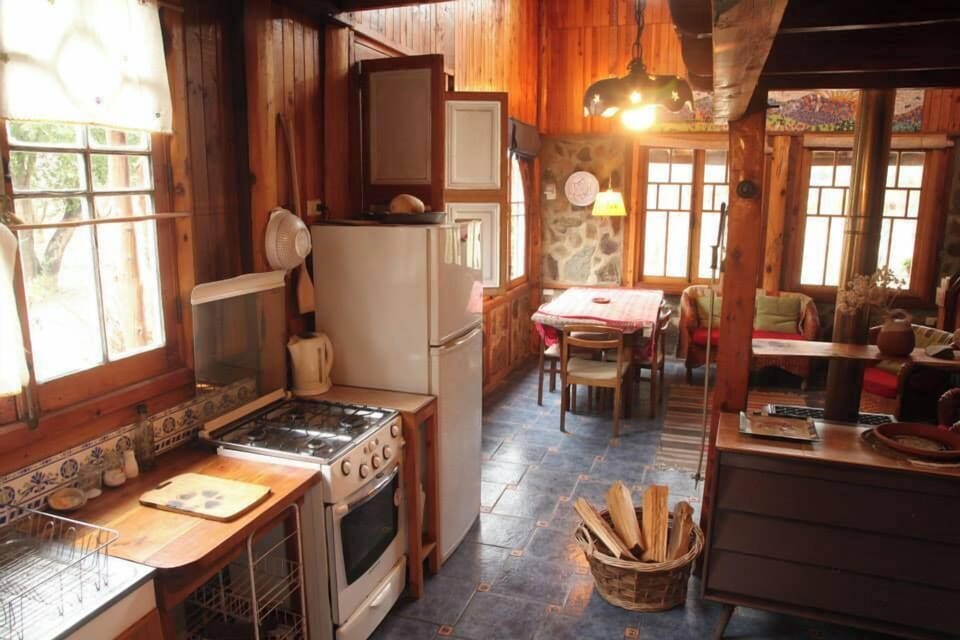 Family Cabin, 2 Bedrooms, Patio, River View | Laptop workspace, iron/ironing board, free WiFi, bed sheets