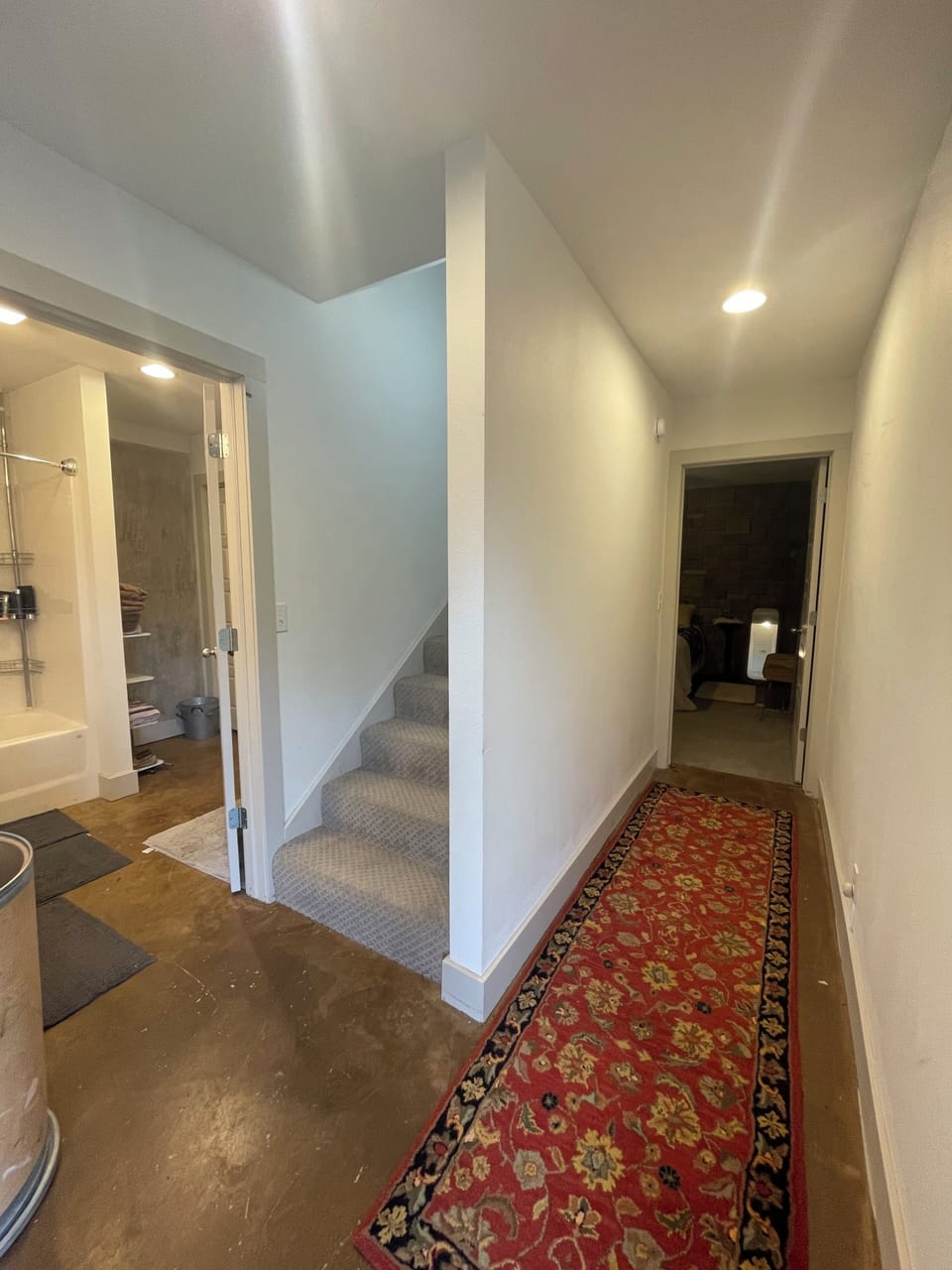 Hall between bedroom and flex area