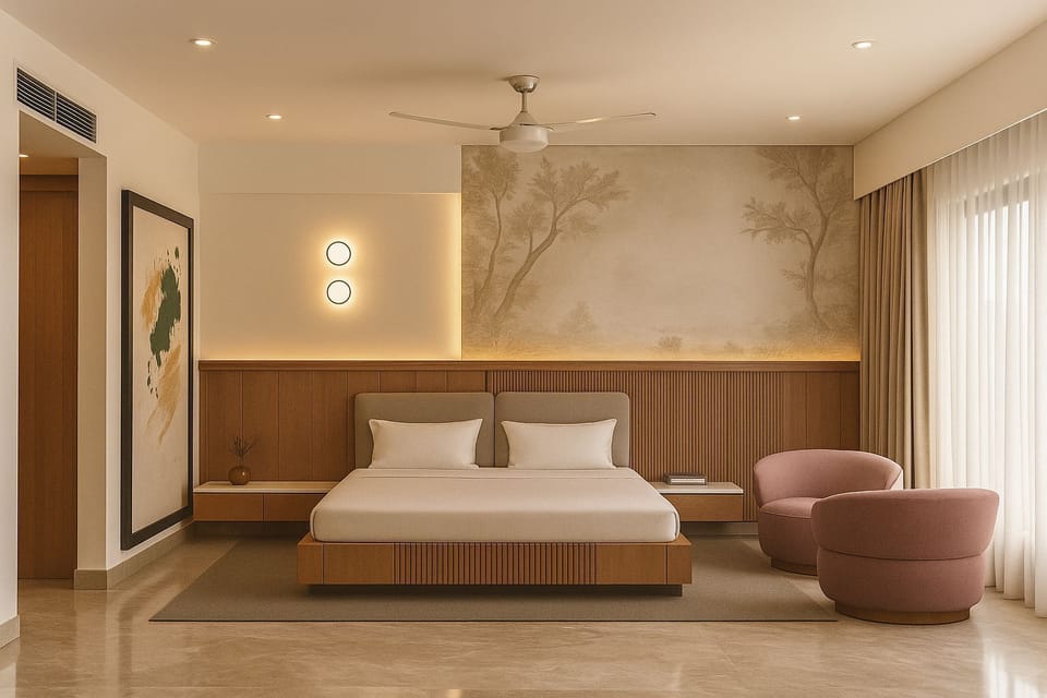 In-room safe, desk, laptop workspace, blackout drapes