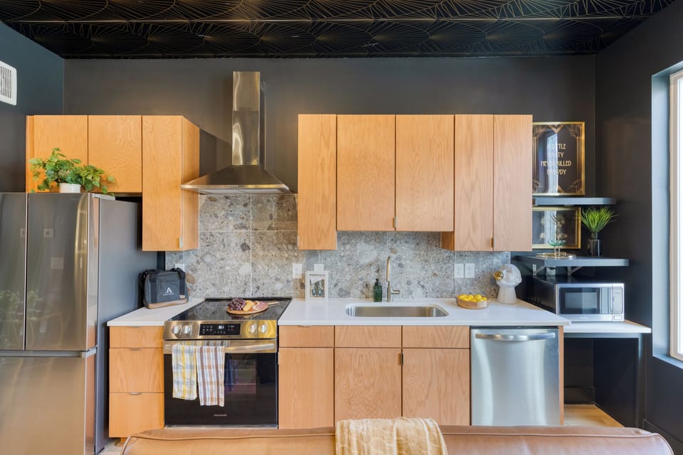 Sleek chef's kitchen