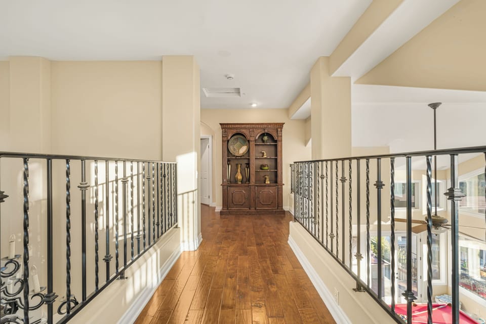 A quiet corner perfect for contemplation, with a classic, built-in bookshelf. (The Ranch)