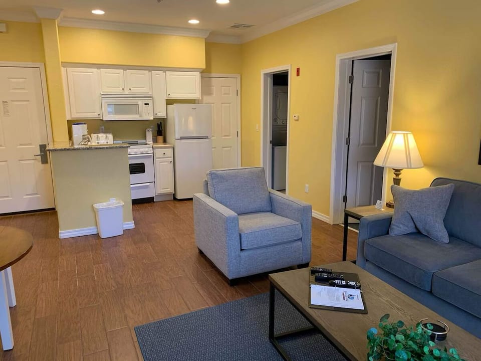 Settle in after outings with easy, open-plan comfort.