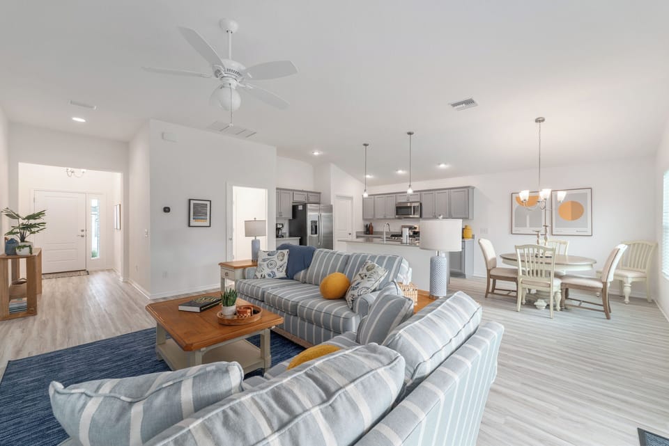 Breezy and Airy Living, Dining and Kitchen