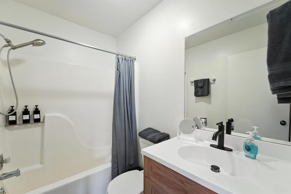 Private full bathroom attached to the queen bedroom.