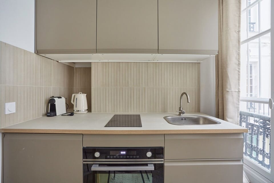 Apartment | Private kitchen | Fridge, microwave, stovetop, coffee/tea maker