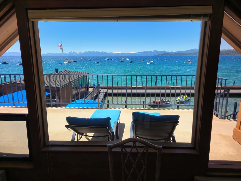 View of the Lake and Marina from the Living Room