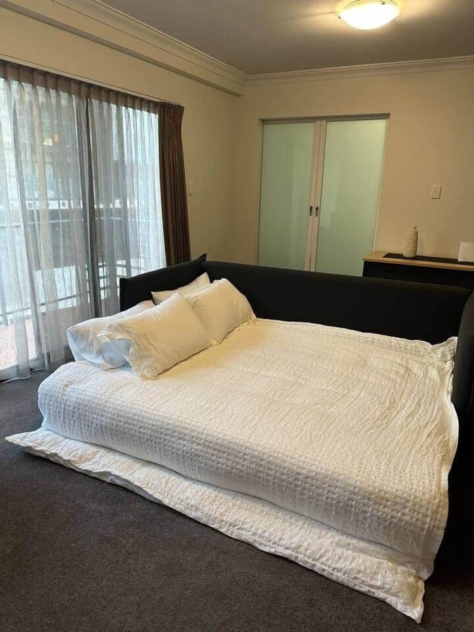 Sofa bed folds into King bed