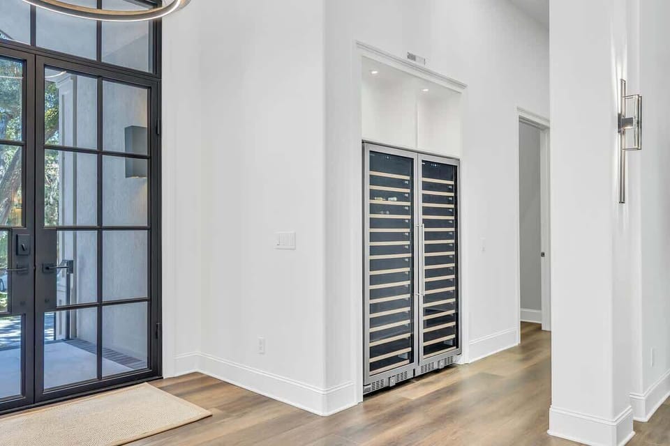 Wine Cabinet Near Entrance