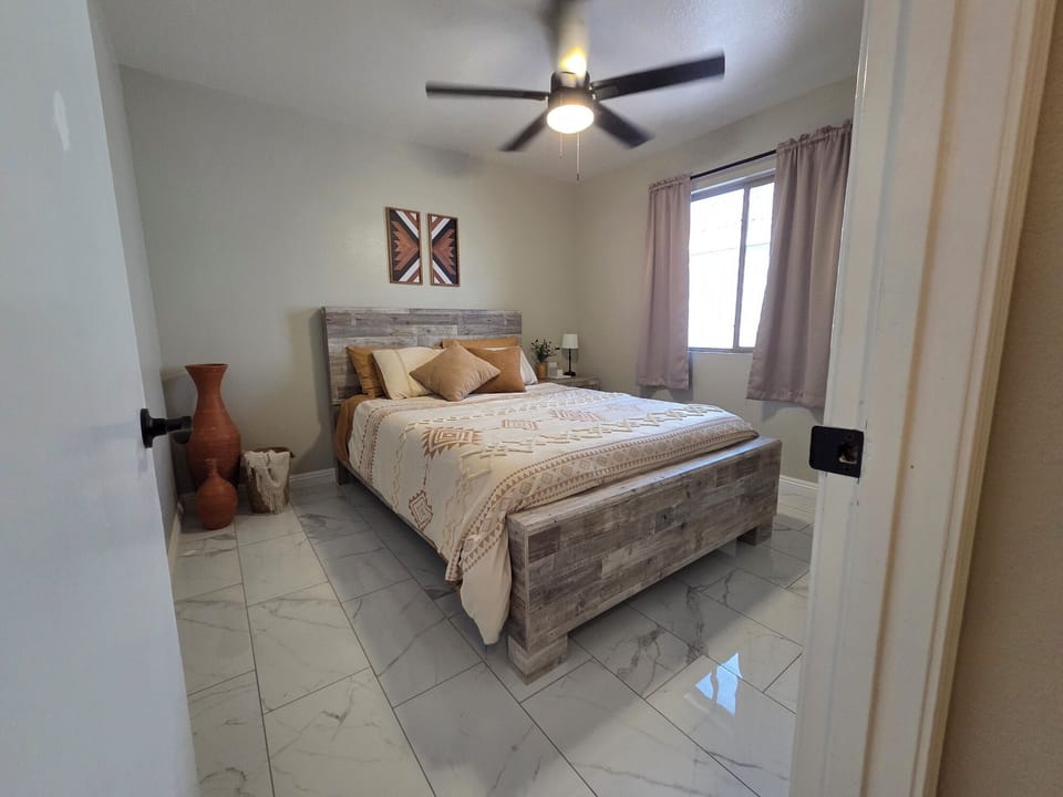 Second Queen bedroom with Smart TV.
