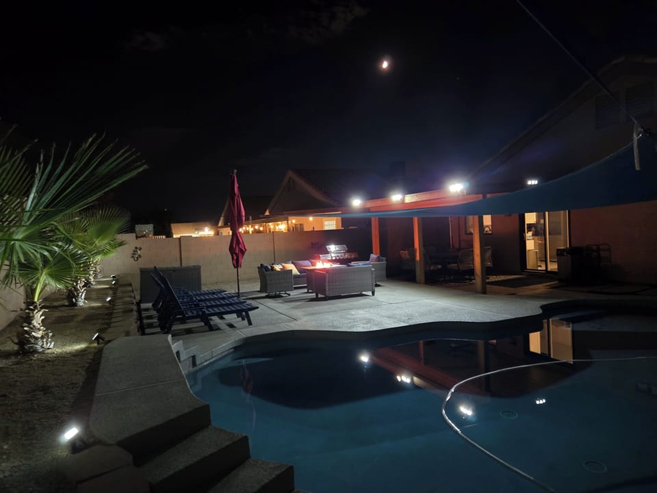 Unwind around the fire pit after a day of baseball, golf, or exploring.