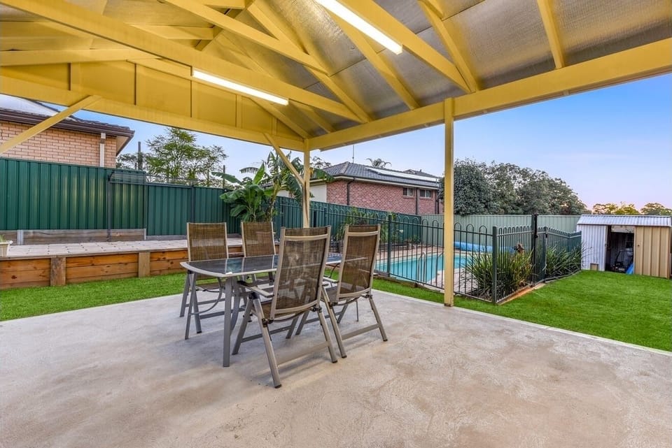 Patio with deck and pool