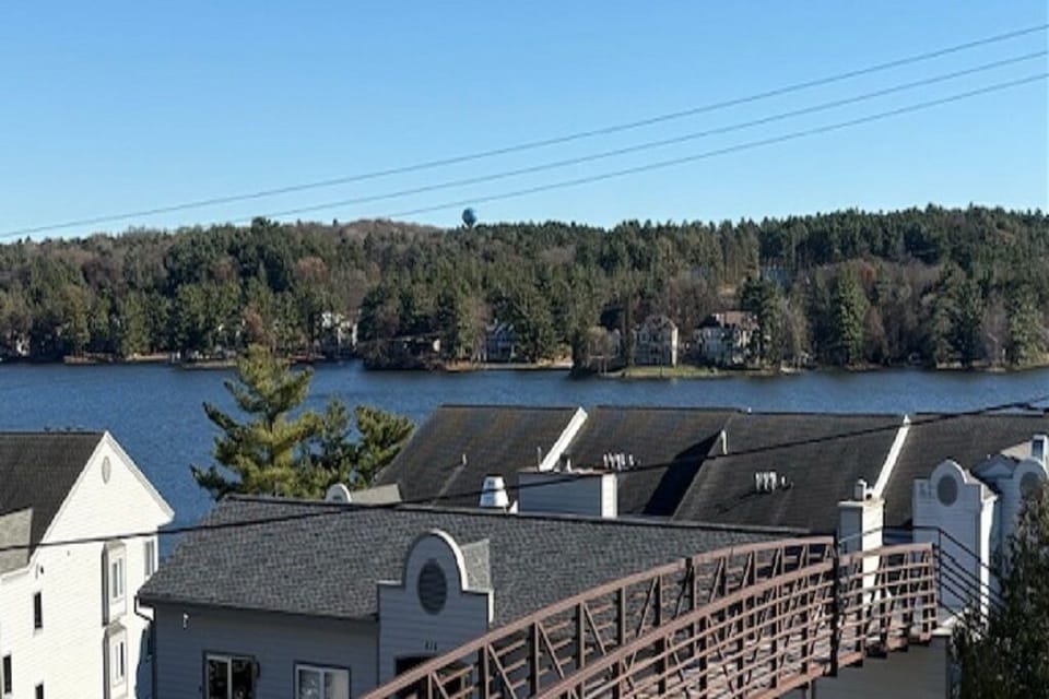 View from top balcony