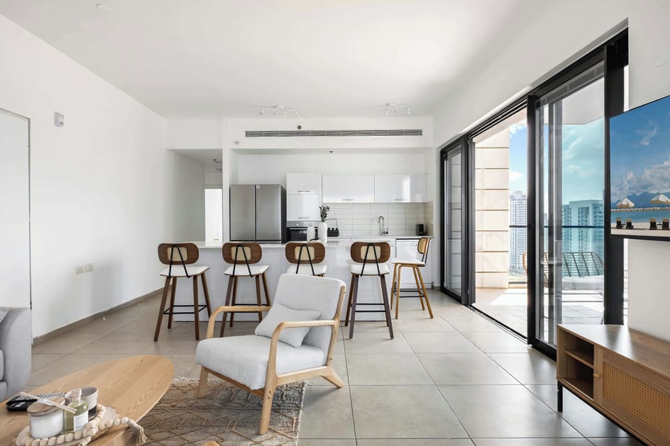 Modern design and open space create a calm, inviting environment for longer relaxing stays.