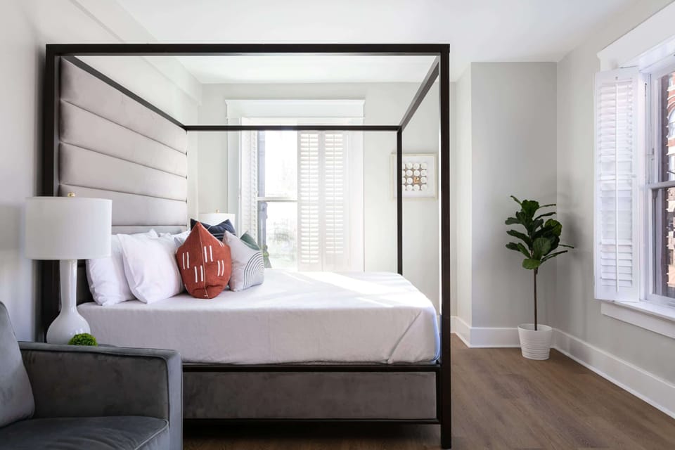 Elegant sleeping bedroom