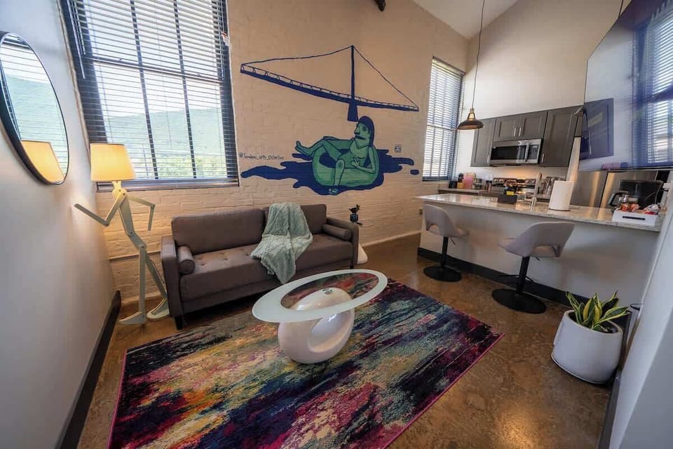 A comfortable and inviting space for relaxation and socializing.