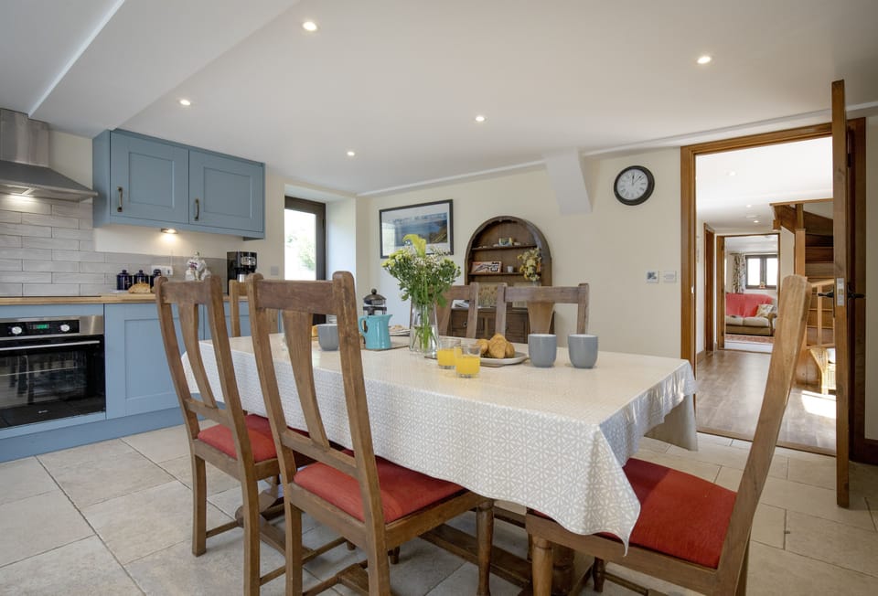 The Old Shippon, near Honiton. Ground floor: Farmhouse-style kitchen/dining area