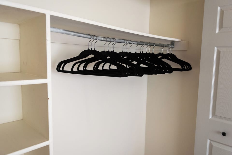 All bedroom closets have ample hangers