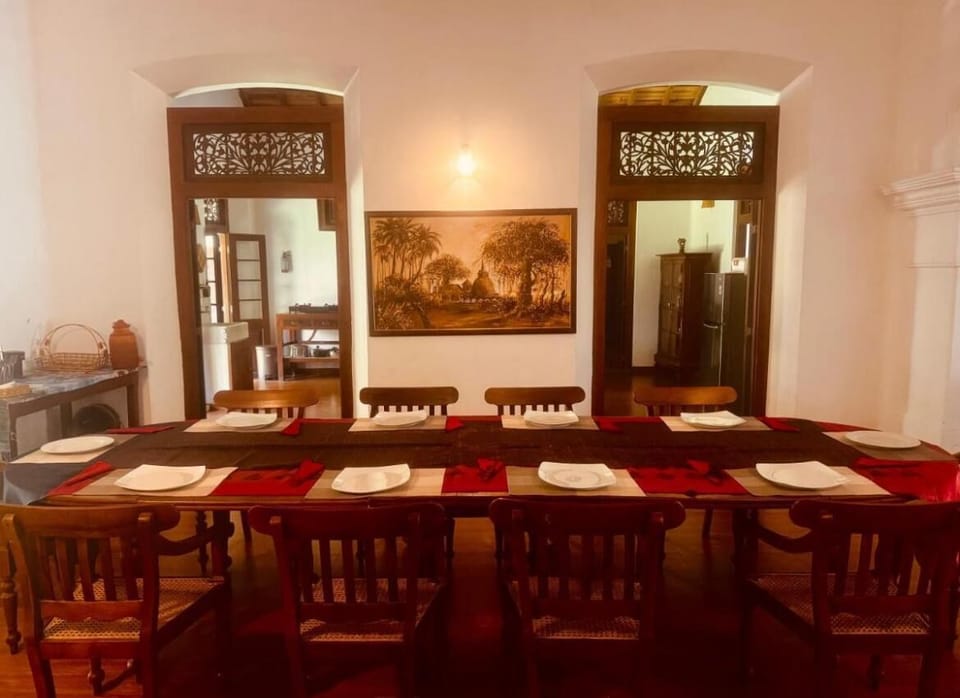Stately dining hall with beautiful interior decor
