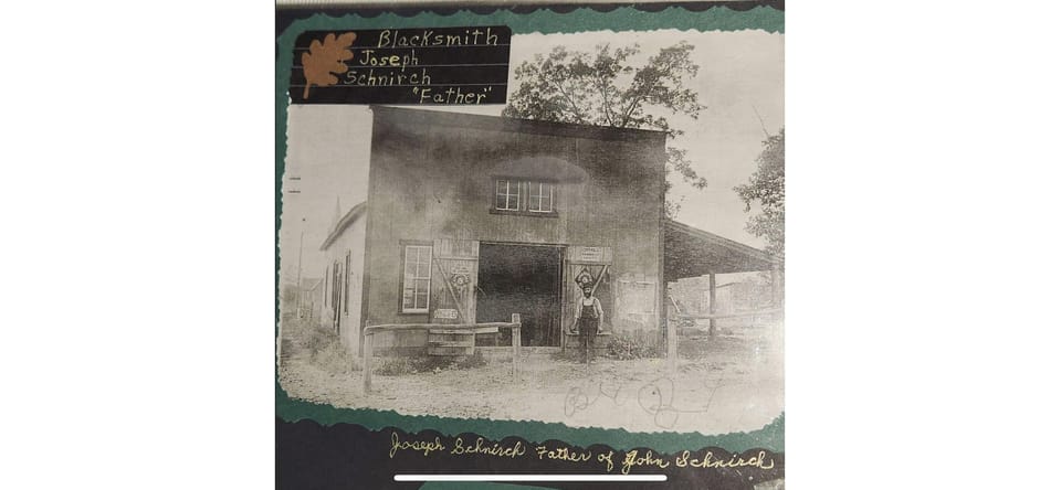 First use of the building.  Blacksmith shop