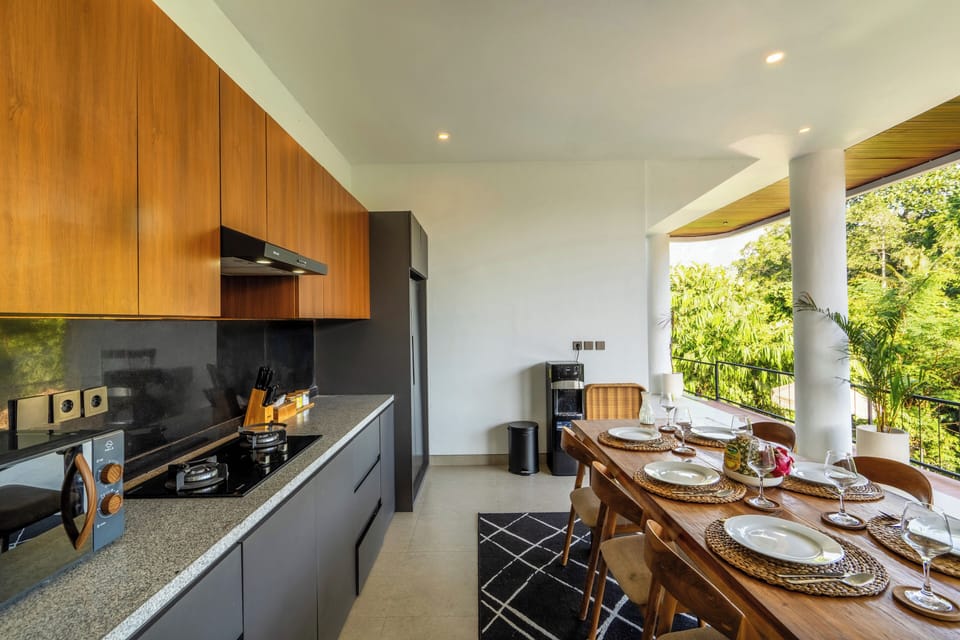 Villa | Private kitchen | Toaster, highchair