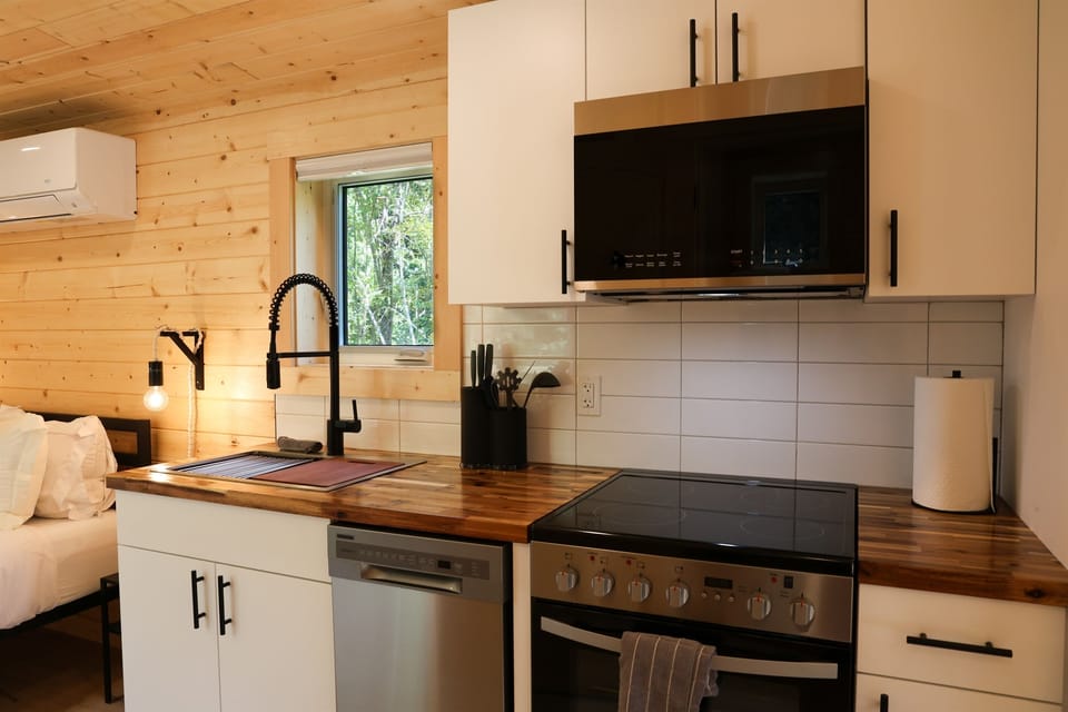 Brand new stainless steel appliances