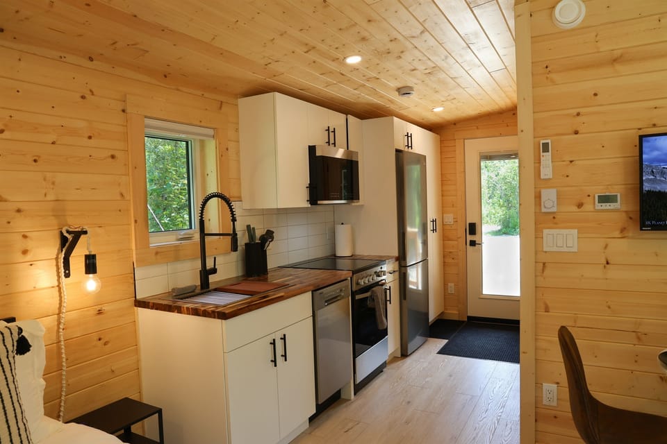 Kitchen is stocked with all you need to cook meals