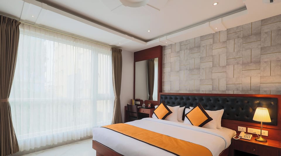 Luxury Double Room, City View | Iron/ironing board, free WiFi, bed sheets