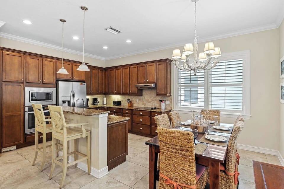 Fully stocked kitchen
