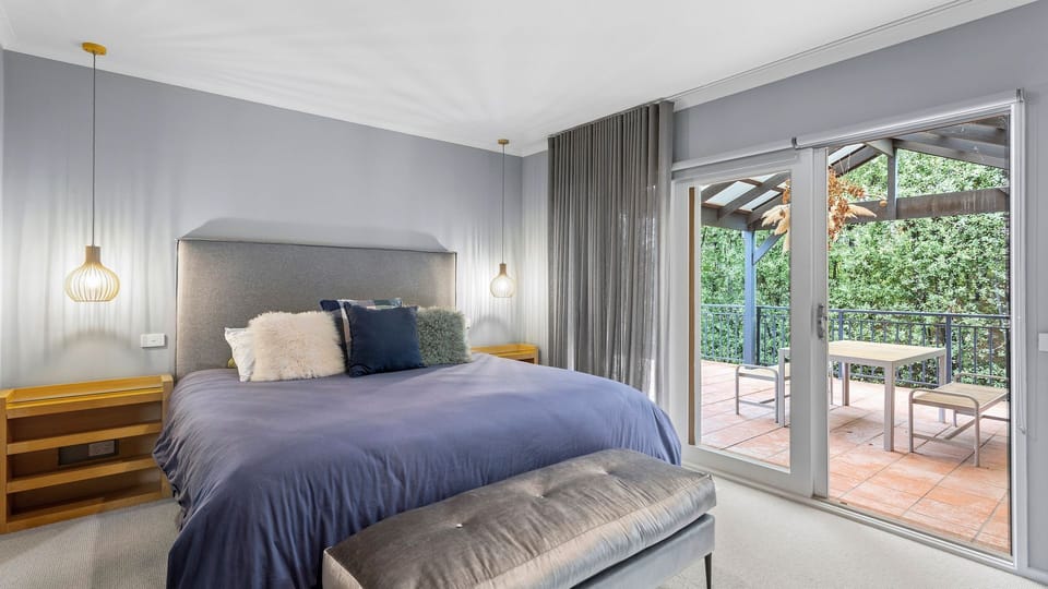 Palmyra Villa Downstairs Master Bedroom with Private Alfresco Access