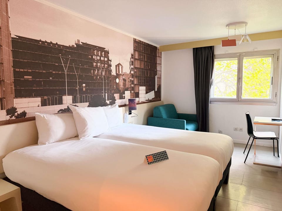 Standard Twin Room, Multiple Beds | In-room safe, desk, laptop workspace, blackout drapes
