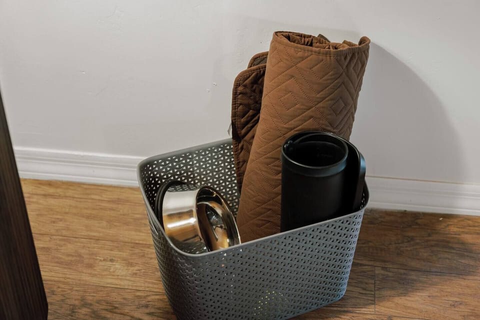 The Velvet Antler is dog-friendly! We offer food/water bowls and furniture cover