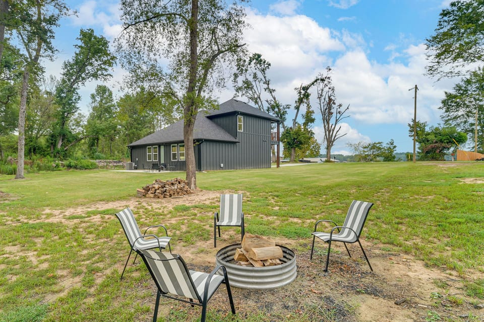 Spacious Yard | Lake Views | Wood-Burning Fire Pit