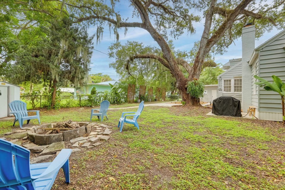 Backyard | Fire Pit | Multi-Level Home