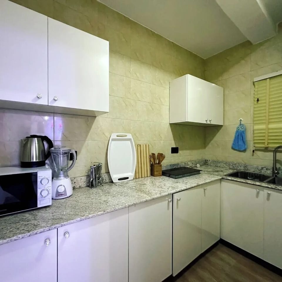 Luxury Apartment, Balcony, City View | Private kitchen | Fridge, microwave, oven, stovetop