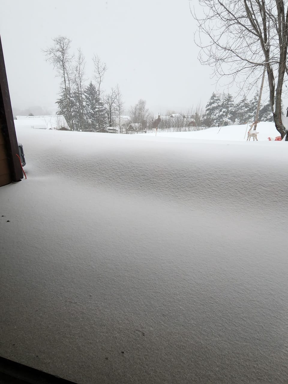 The snow can really pile up in Fort Kent!