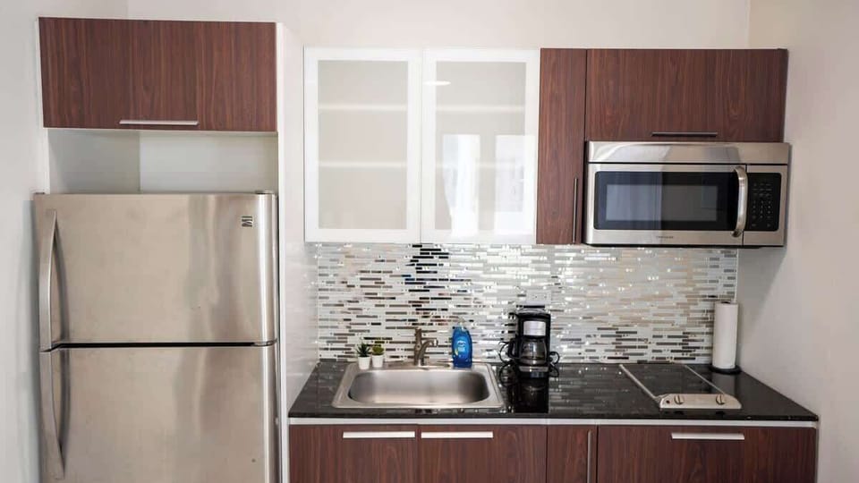 Cook with ease using modern appliances and generous prep space.