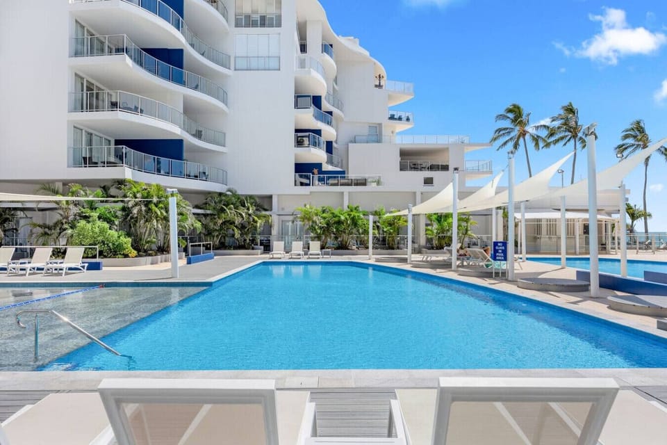 Sparkling resort swimming pool
