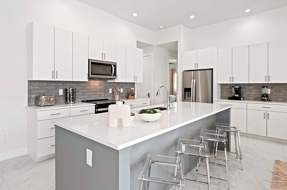 Welcome to Your Large Kitchen with Huge Center Island