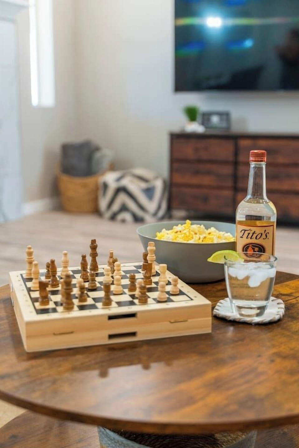 Cozy up in the living room with games and the TV after a long day exploring Havasu