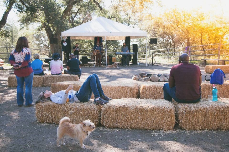 Corral area staged for music
