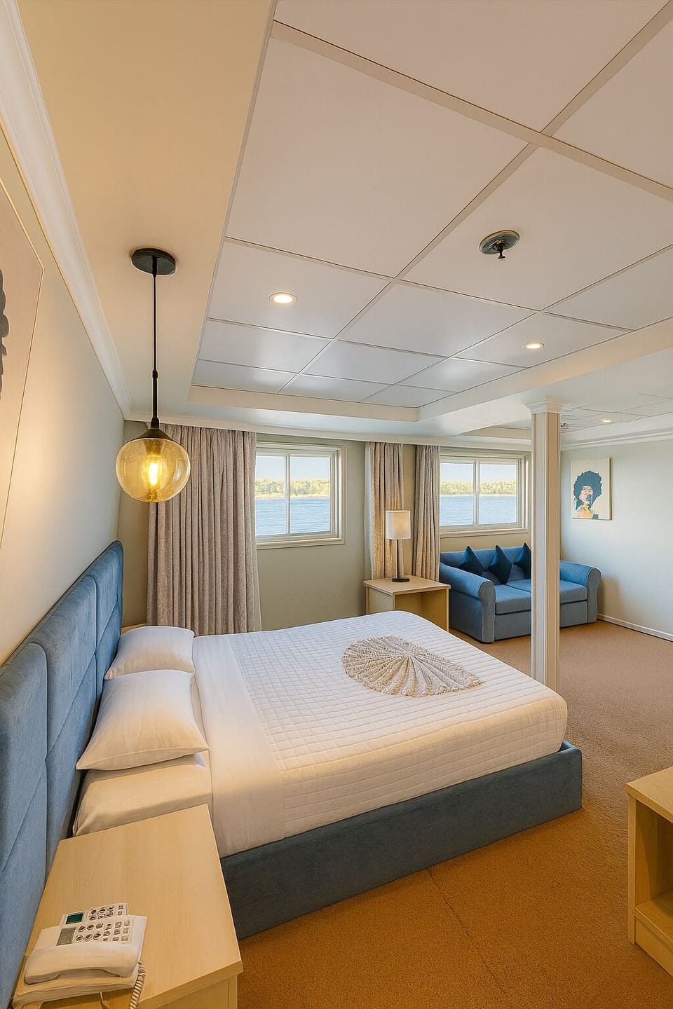 Deluxe Suite, River View | In-room safe, blackout drapes, soundproofing