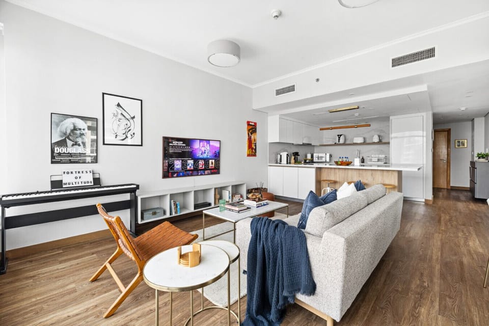 Stylish open living space, perfect for relaxing after a day out.