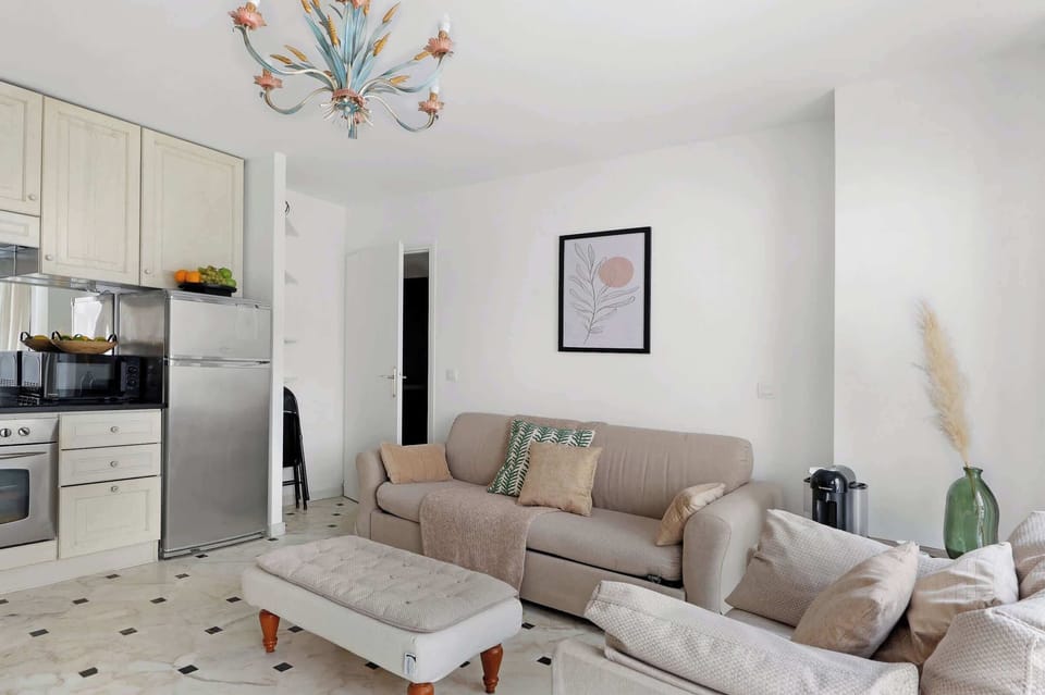 The open-plan living, kitchen and dining area