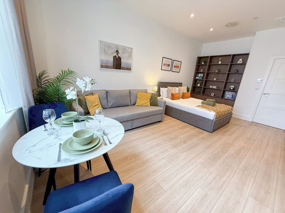 Bright open-plan studio flat near Regent’s Park, Marylebone, St John's Wood