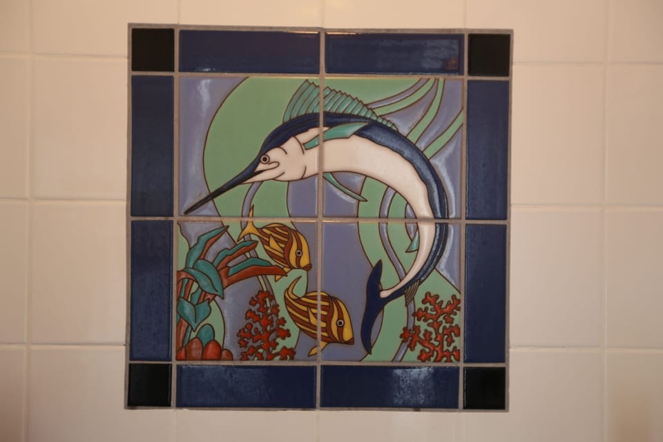 Catalina tile motif in showers