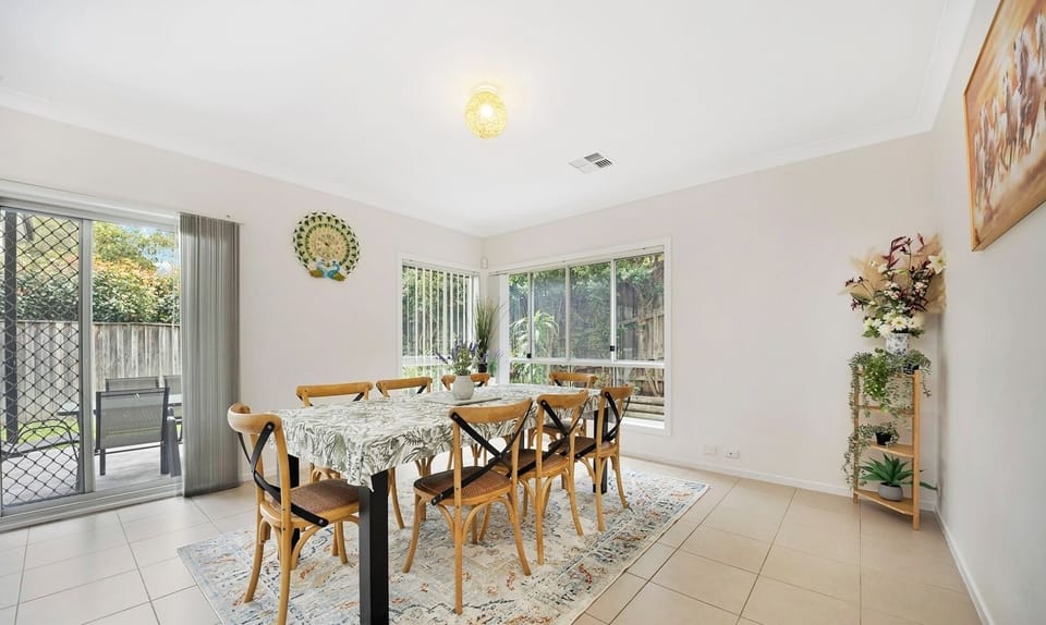 Simple dining area for breakfast, lunch, or dinner