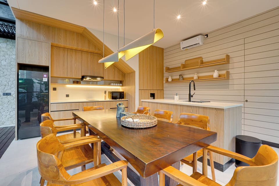 Villa, Pool View | Dining room