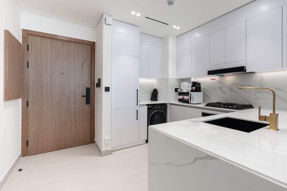 Deluxe Apartment, Balcony, City View | Living area | 55-inch Smart TV with digital channels