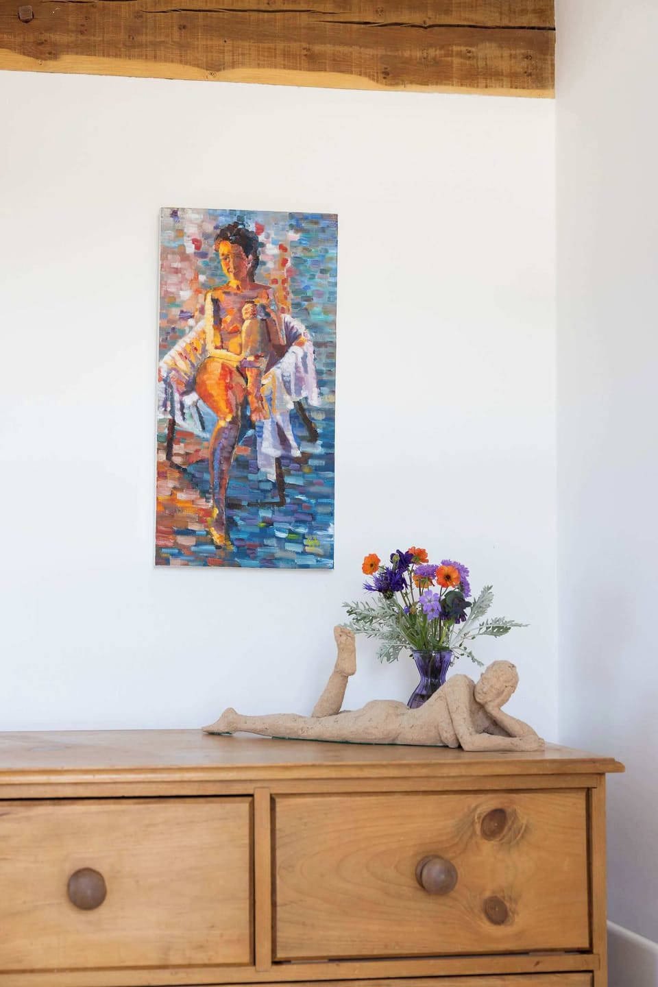 Country style runs throughout the home.